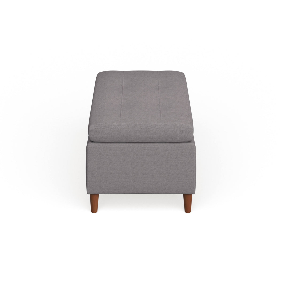 Light Blue Storage Ottoman Bench Q4978