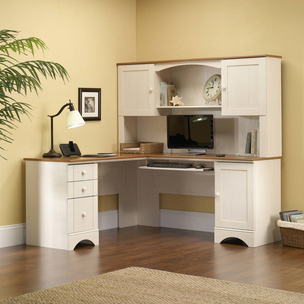 Antiqued White Hutch E49103