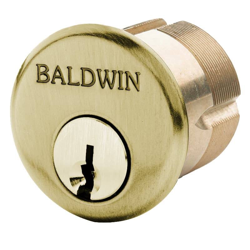 Satin Brass and Brown Mortise Cylinder P85787