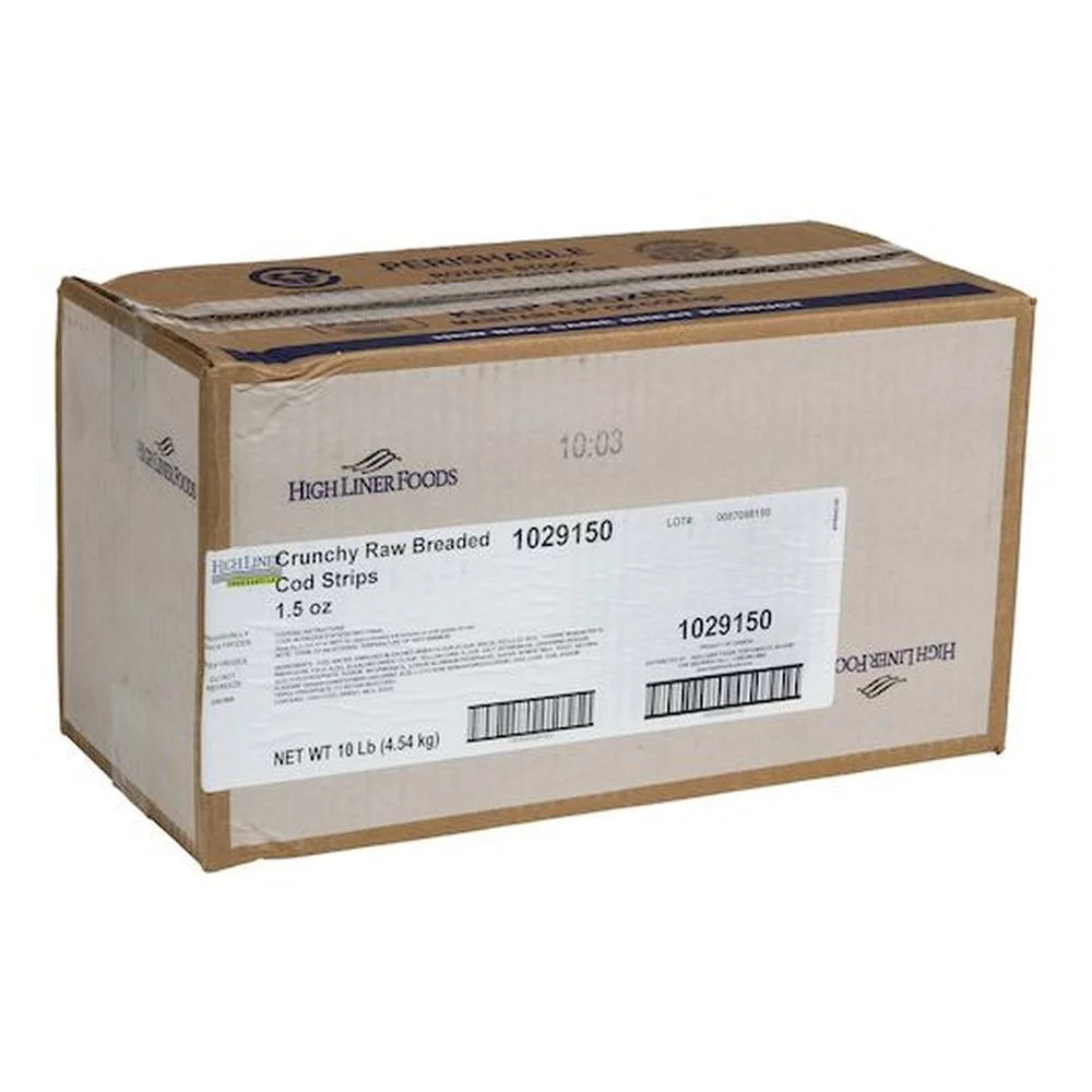 1.5 Ounce Crunchy Raw Breaded Cod Strip H191945