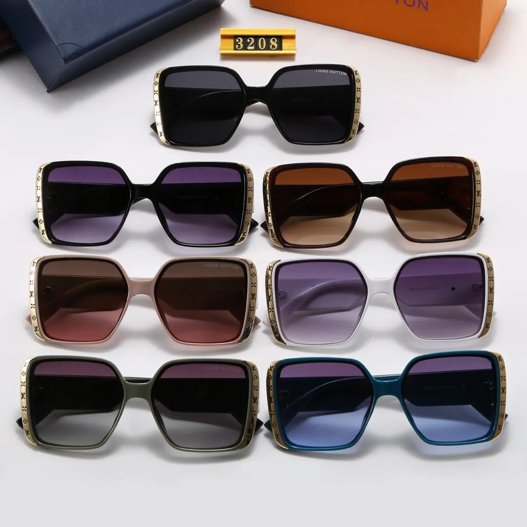 Luxury Letter Print Frame Women's Fashion Sunglasses V24262