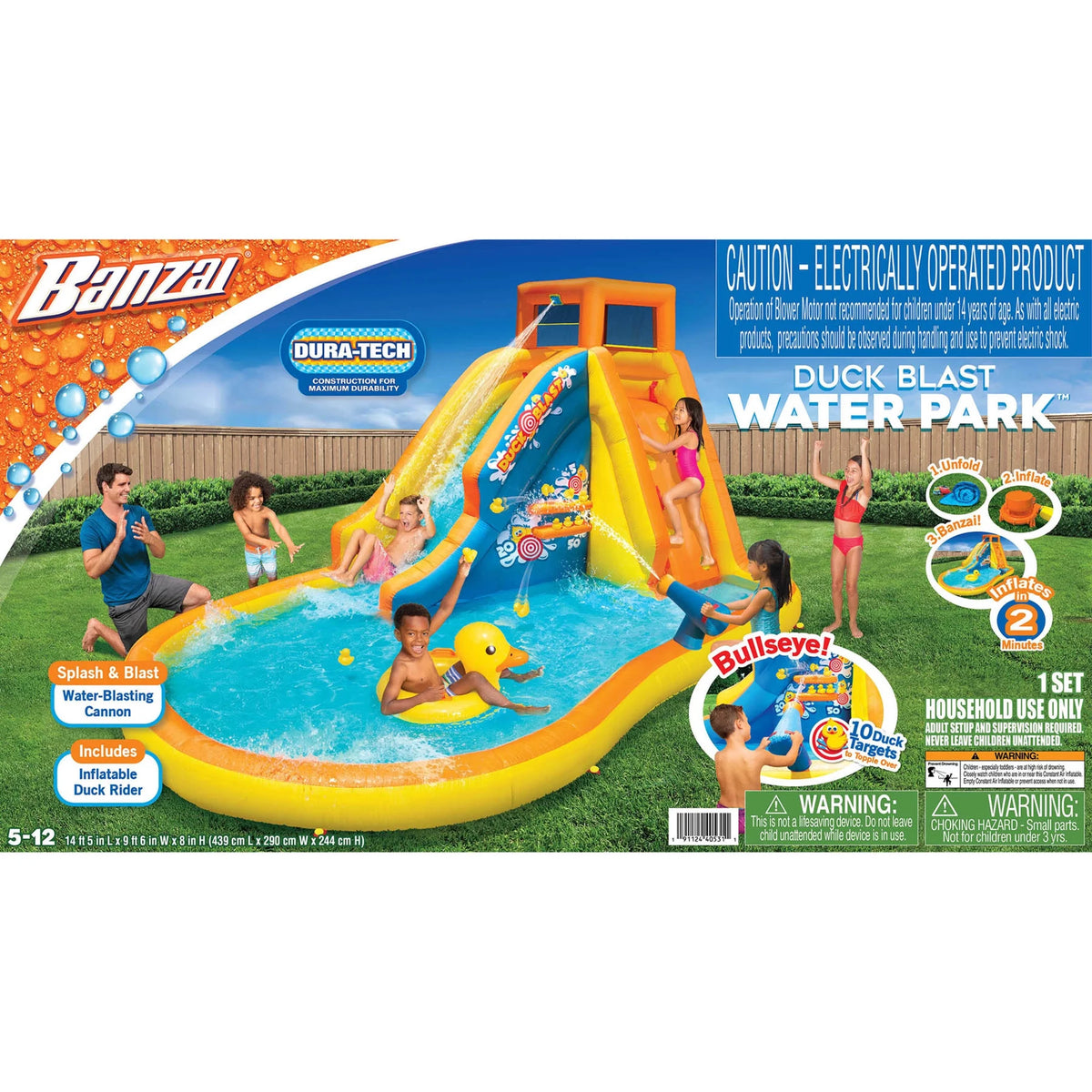 Inflatable Water Park with Water Blast Cannon H780525