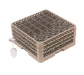 Beige 36 Compartment Glass Rack with 2 Extenders U7703