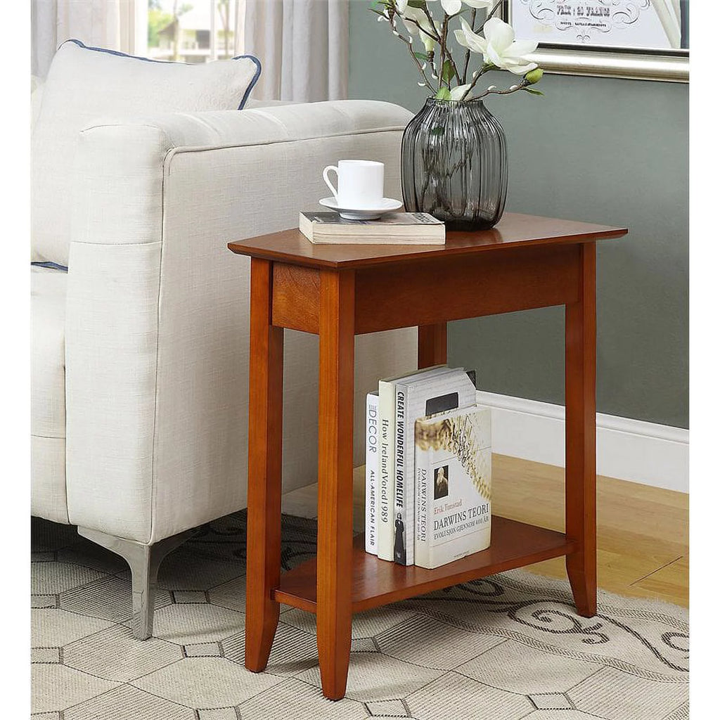 Cherry MDF Wood Wedge End Table X167745