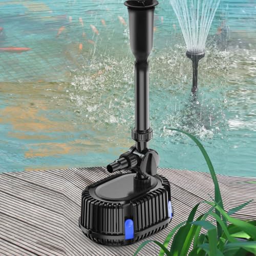 400GPH Submersible Pond Filter with Pump Fountain Kit Z3307