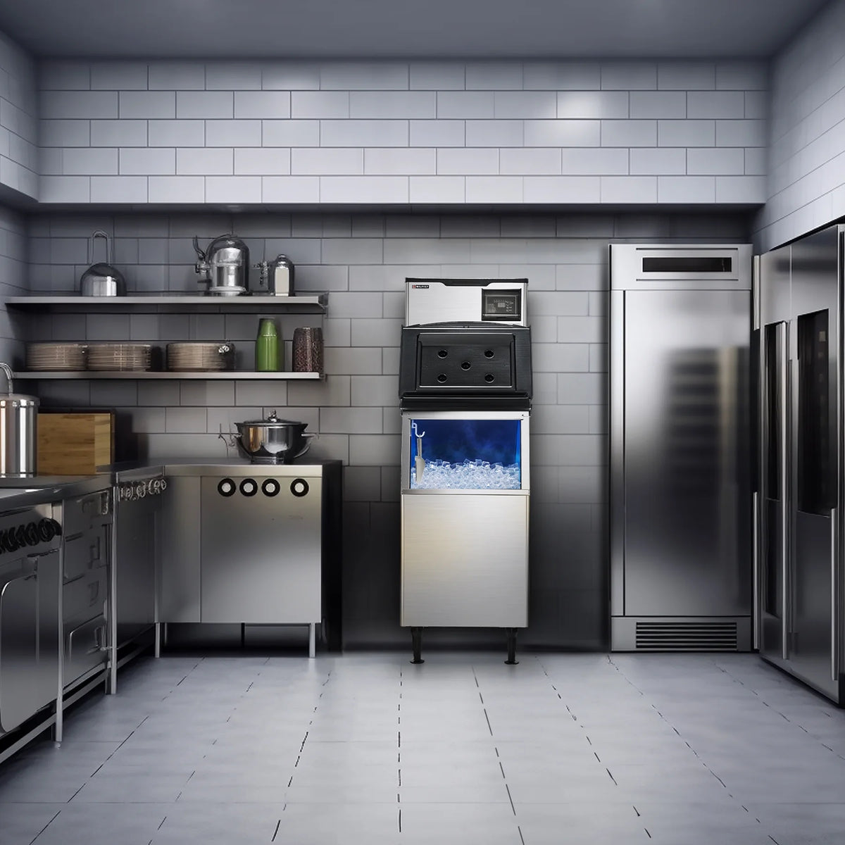 Commercial Ice Machine with 275lb Storage V154143