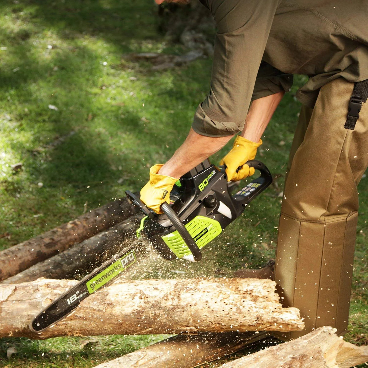 18-Inch 80V Cordless Lithium-Ion Chainsaw U340022