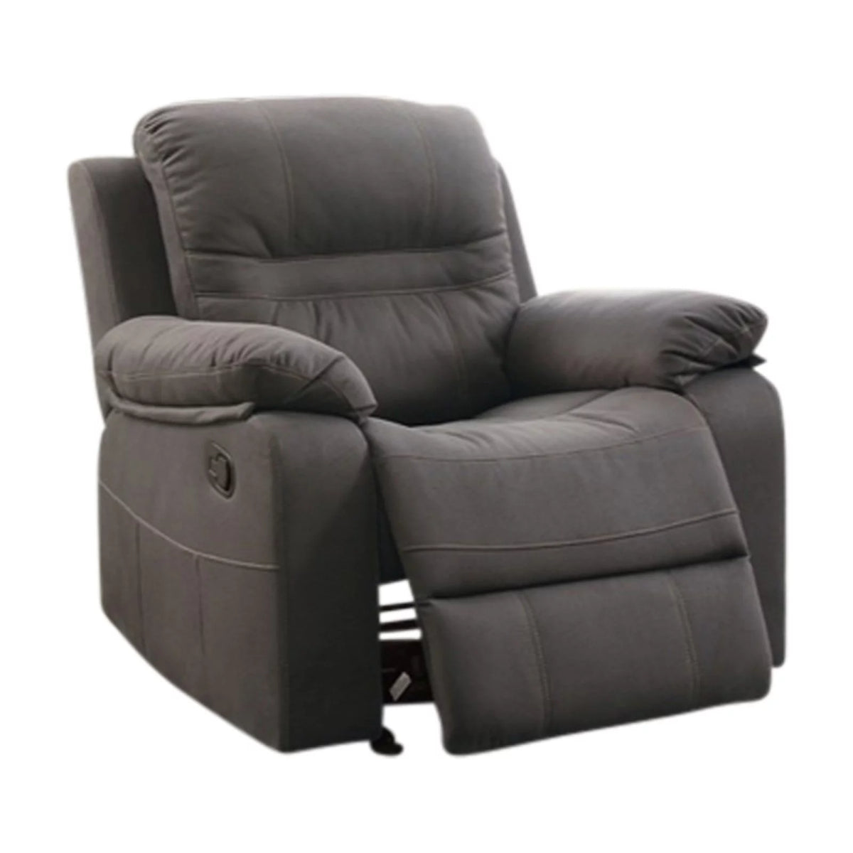 Gray Leatherette Rocker Recliner B622