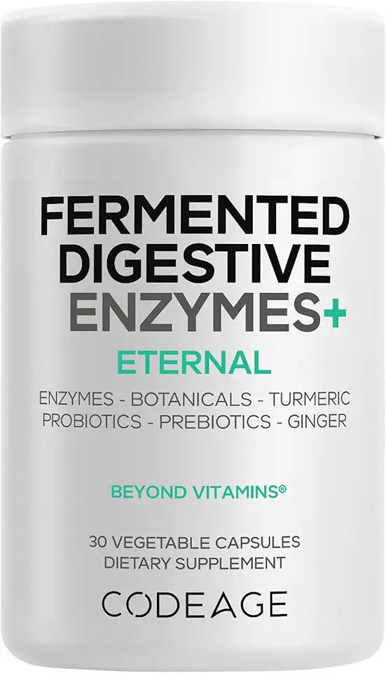 Fermented Digestive Enzymes Supplement 30 Capsules I84824