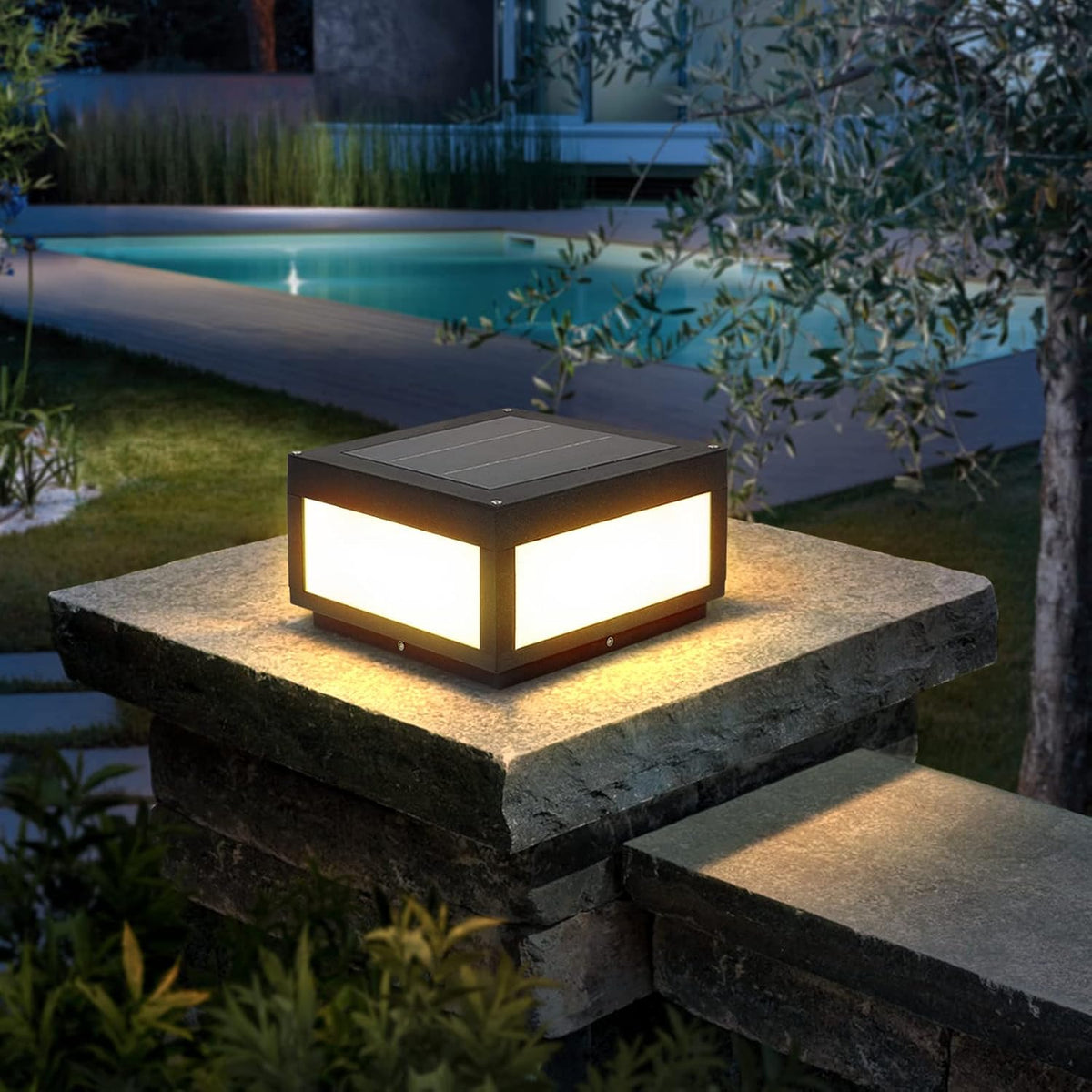 Outdoor Post Light LED Deck Cap Light with IP54 Waterproof E26 Bulb A520990