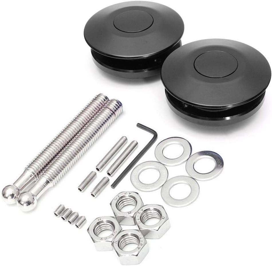 Quick Release Hood Pins 2 Pack 2.44" Diameter Black X36186