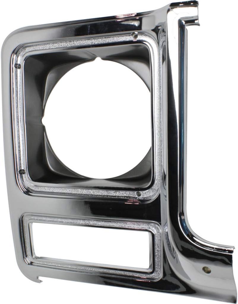 Chrome & Painted Dark Argent Headlight Door for Chevy C10 C20 C30 1979 1980 Passenger Side Pack of 2 R231297