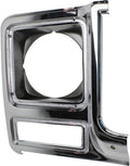 Chrome & Painted Dark Argent Headlight Door for Chevy C10 C20 C30 1979 1980 Passenger Side Pack of 2 R231297