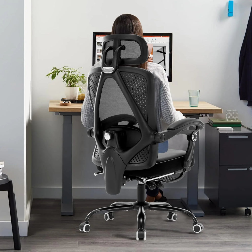 Black Ergonomic High Back Office Chair with Lumbar Support E72529