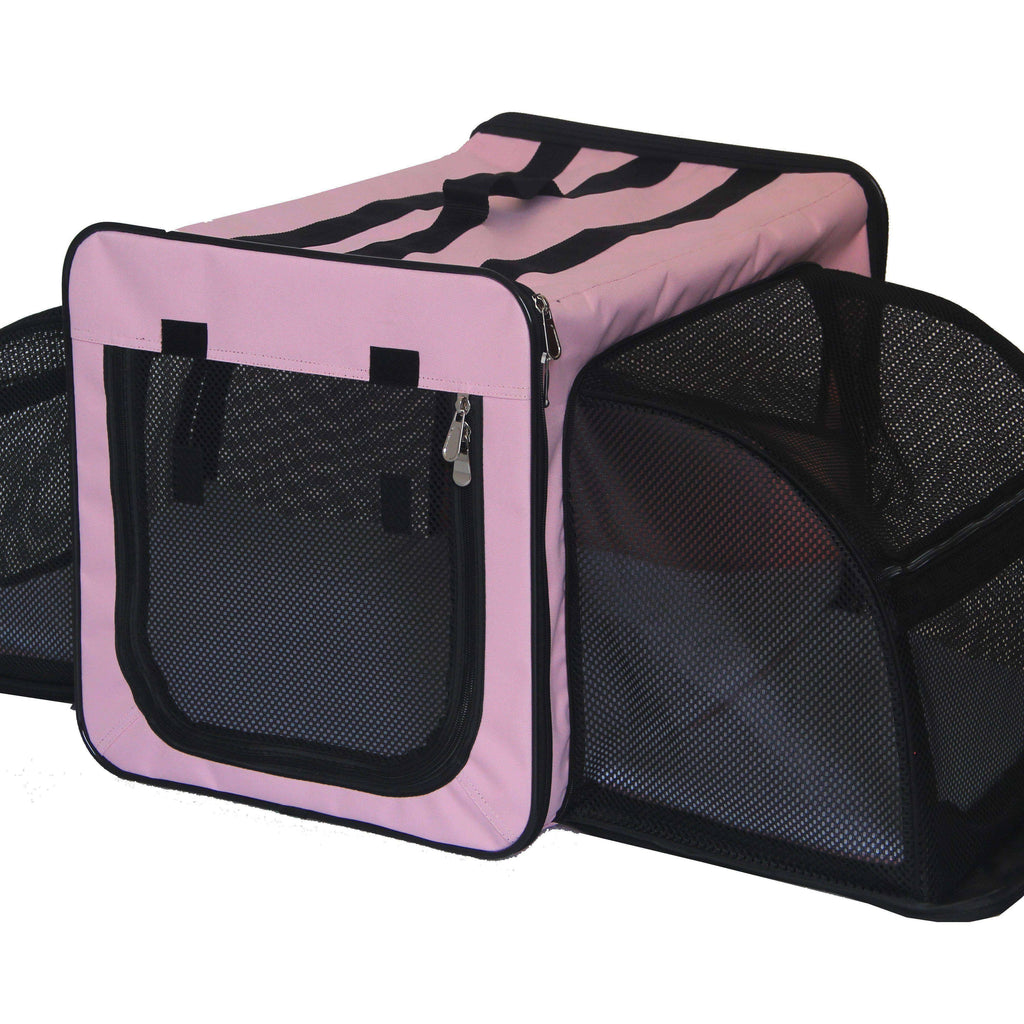 Pink Small Folding Wire Pet Dog Crate N214