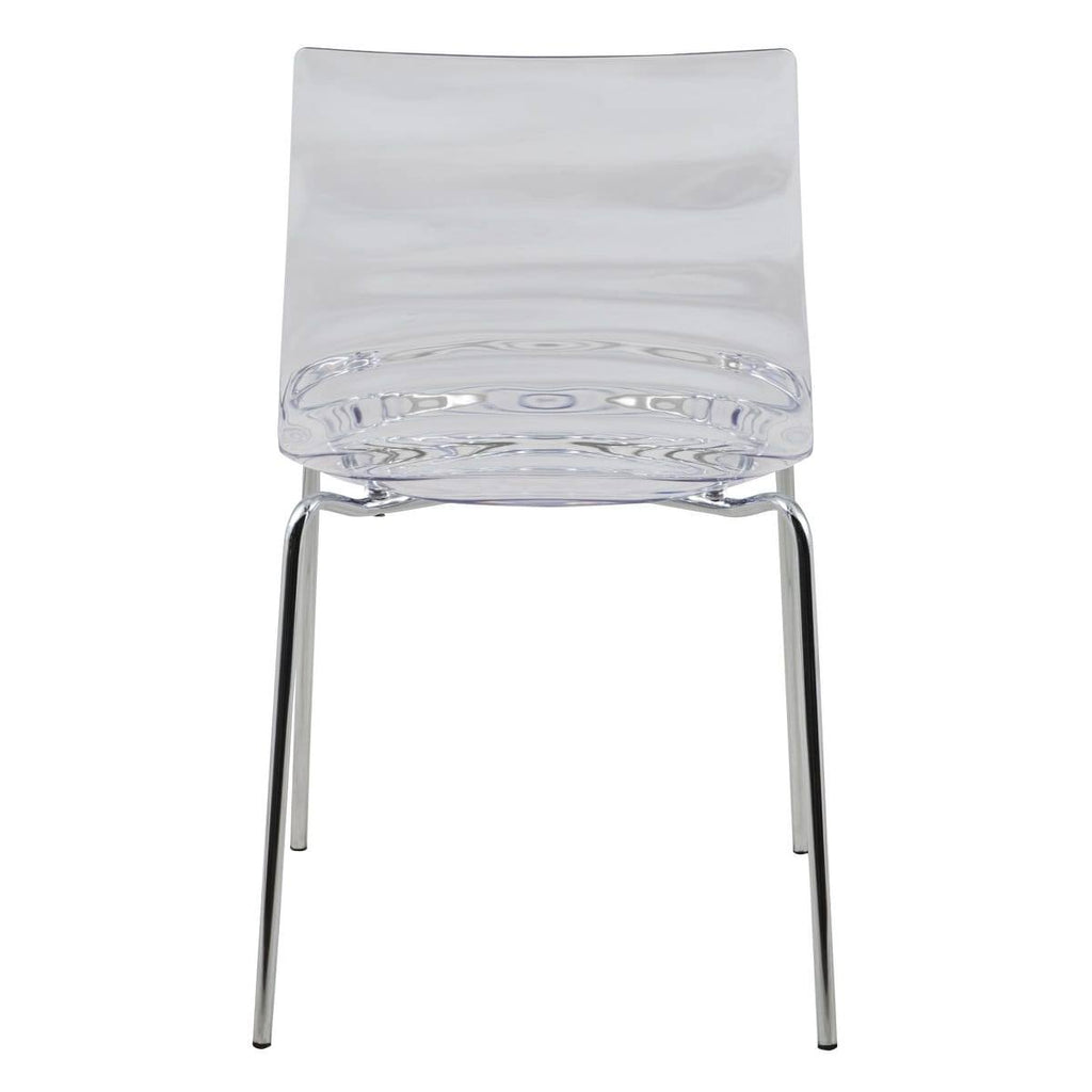Clear Plastic Dining Chair E6045