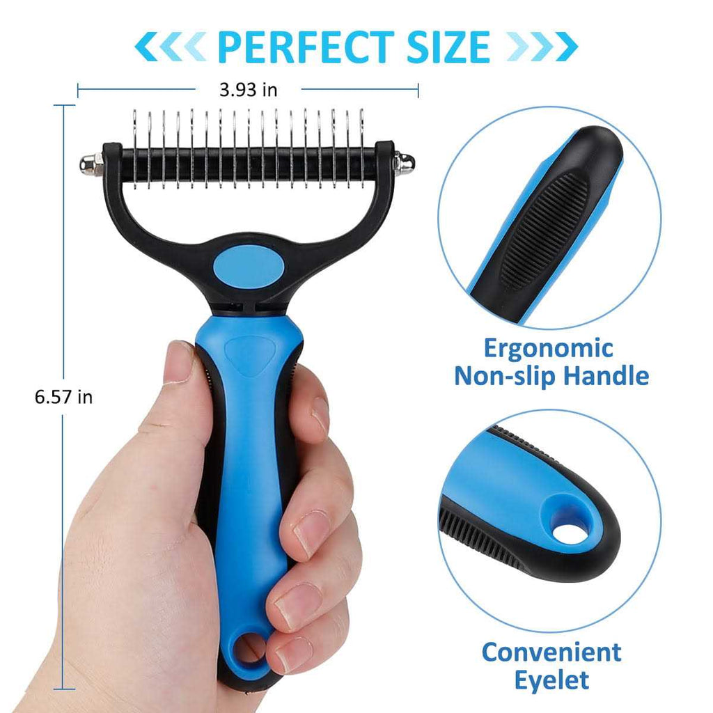 Dematting Brush Undercoat Rake for Dogs & Cats U53448