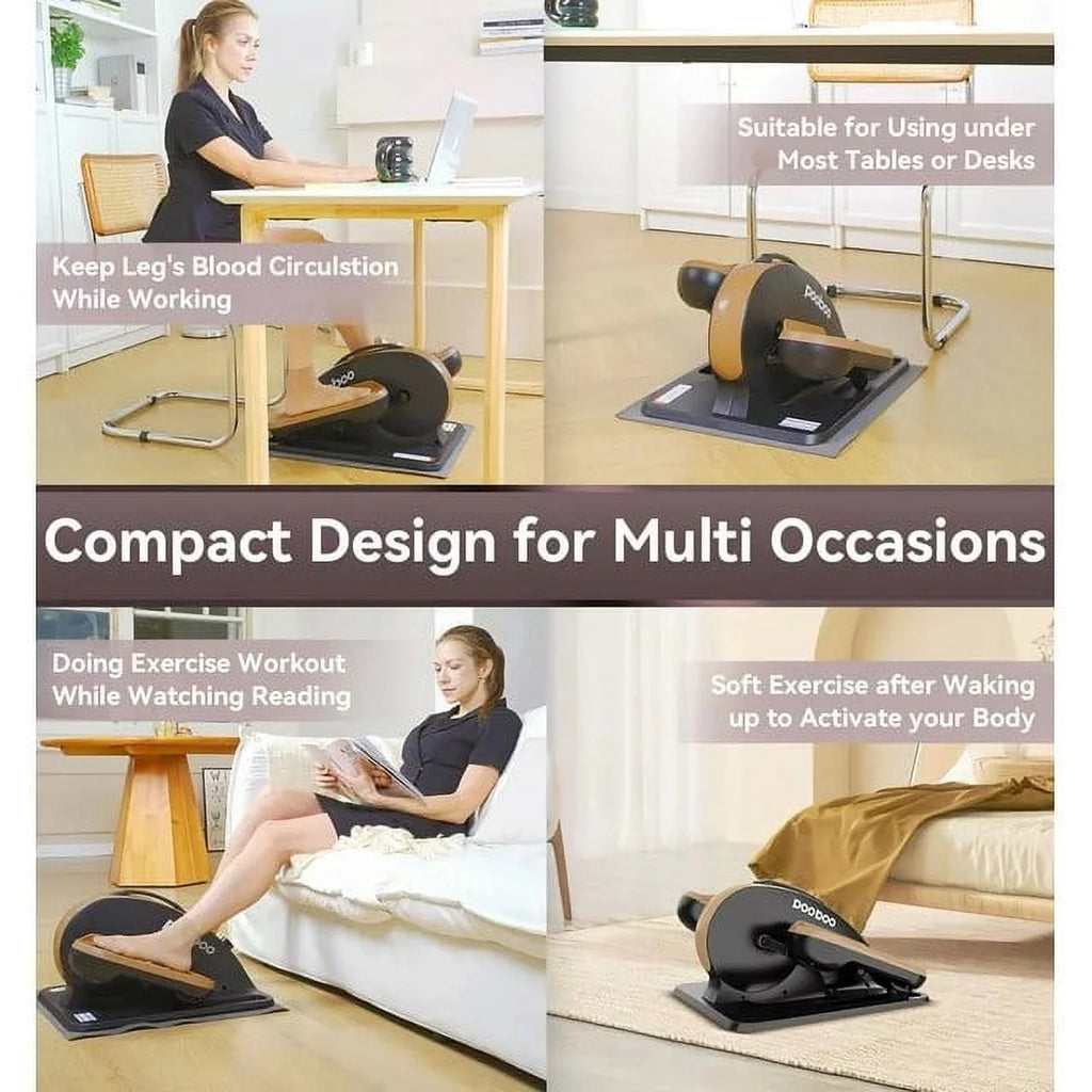 Under Desk Magnetic Elliptical Machine with Foot Massage C2290