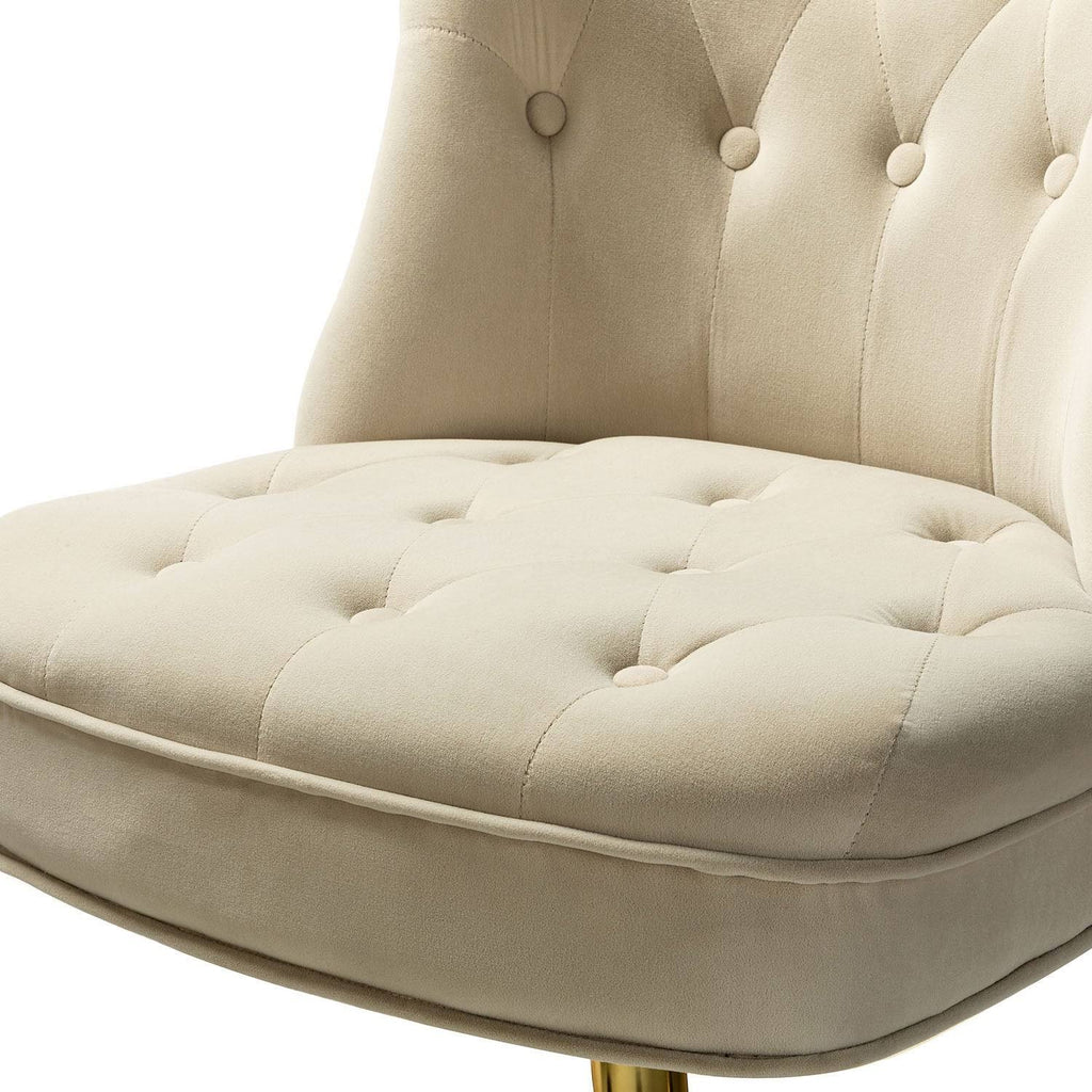 Tan Tufted Back Task Chair X1349