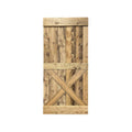 Solid Knotty Pine Wood Interior Sliding Barn Door Slab V75252
