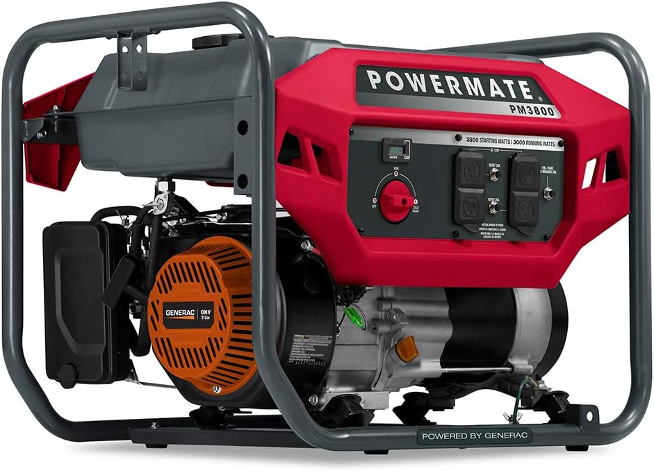 Red Black 3800 Watt Gas Generator E19342