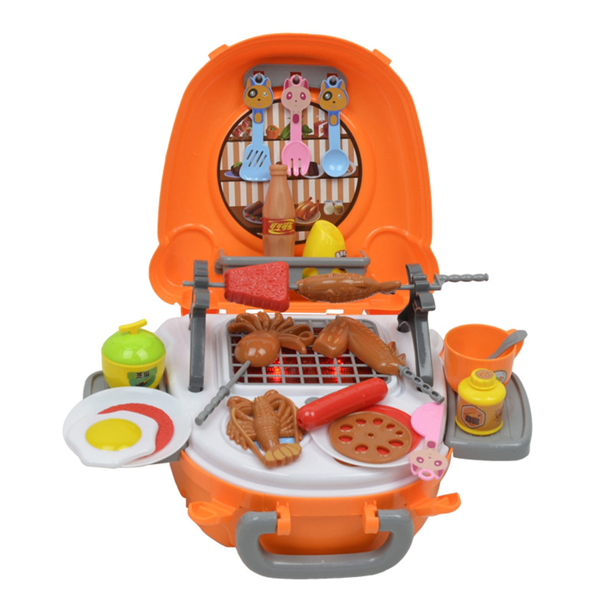 Portable BBQ Toy Set with Suitcase Design E7948