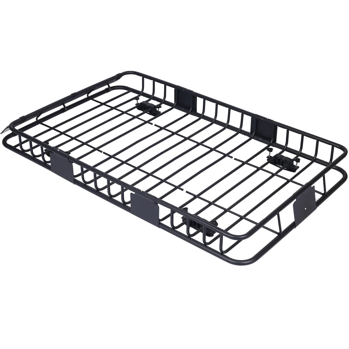 Black Steel Roof Rack Cargo Carrier Basket G82519
