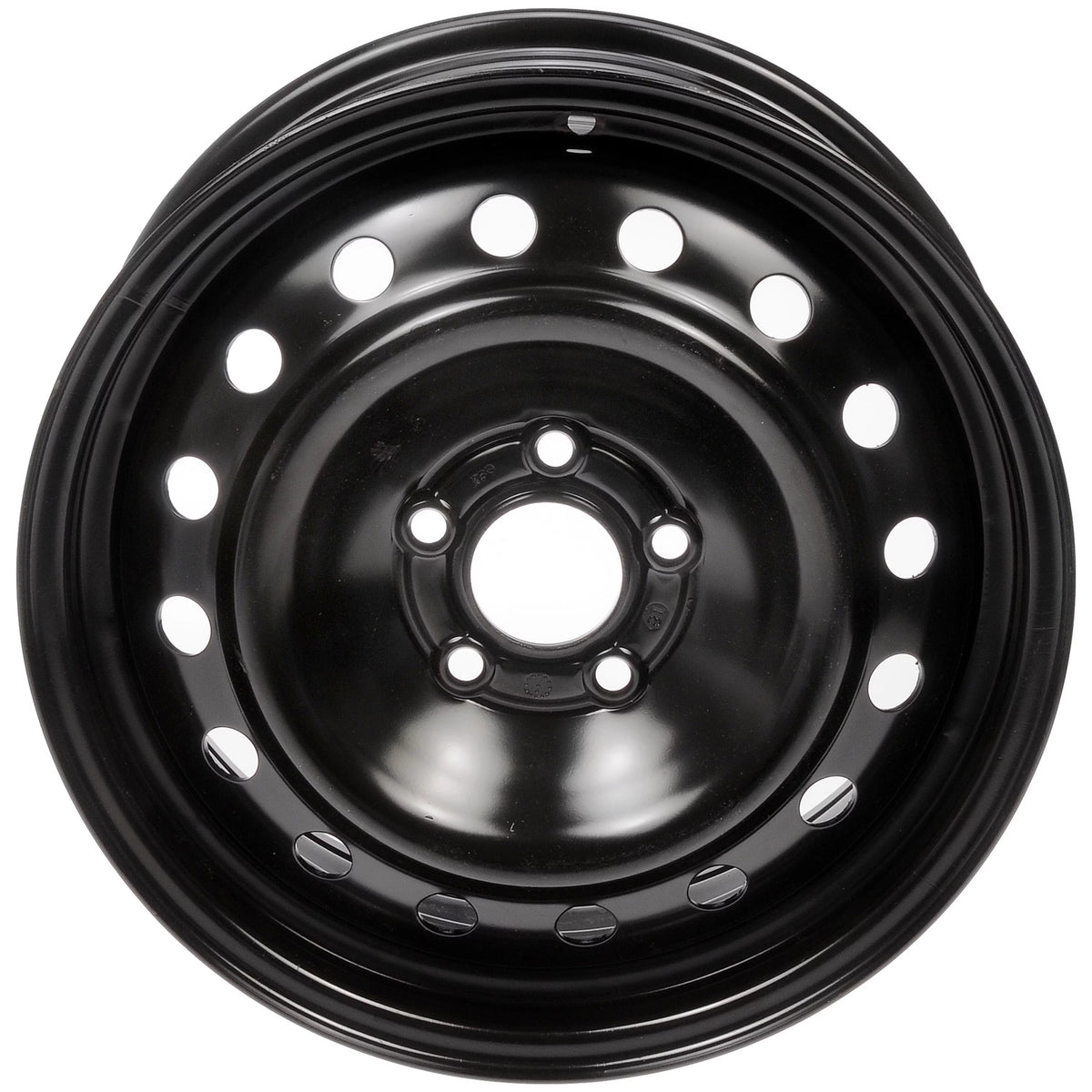 Steel 16 x 6.5-inch 5-Lug Black Wheel Rim S4426