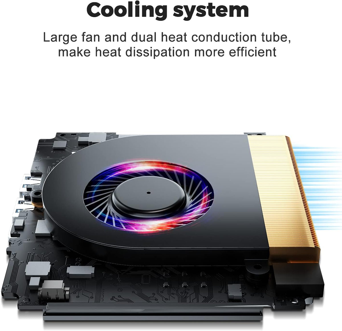 AMD Ryzen 7 3750H 16GB RAM 500GB NVMe M.2 SSD Mini PC, Triple Display, WiFi-5, Windows 11 Pro T84618