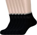 Cushioned Non-Binding Wide Top Cotton Ankle Socks 6 Pairs Y96448