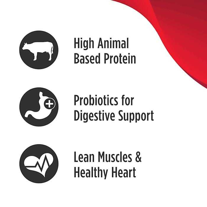 High-Protein Beef Adult Dry Dog Food W1245