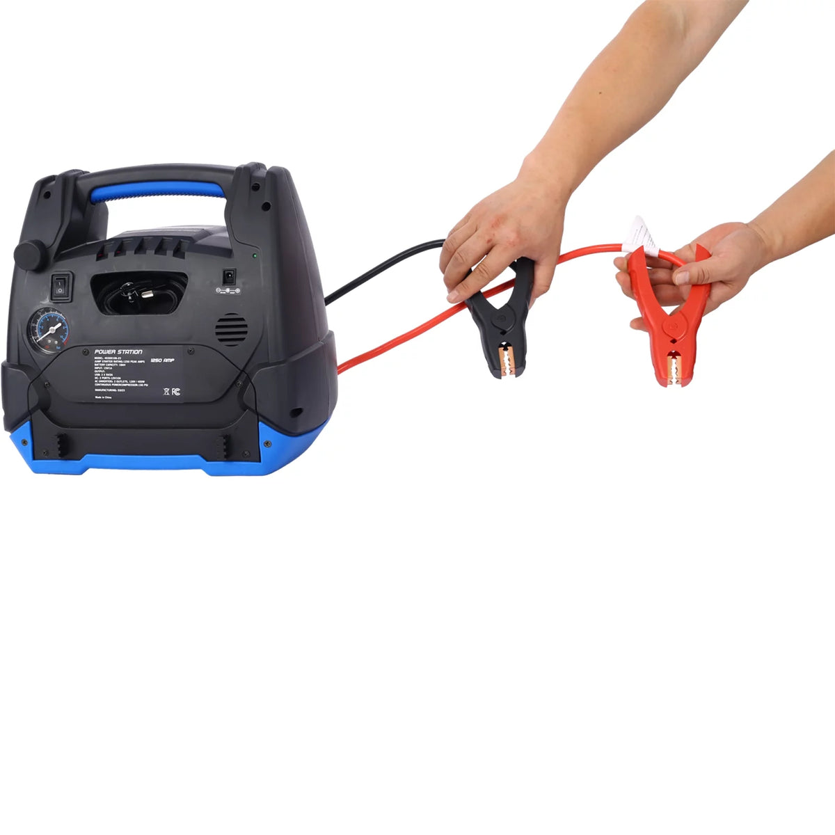 1800 Amps 12V DC Jump Starter with Air Compressor U747