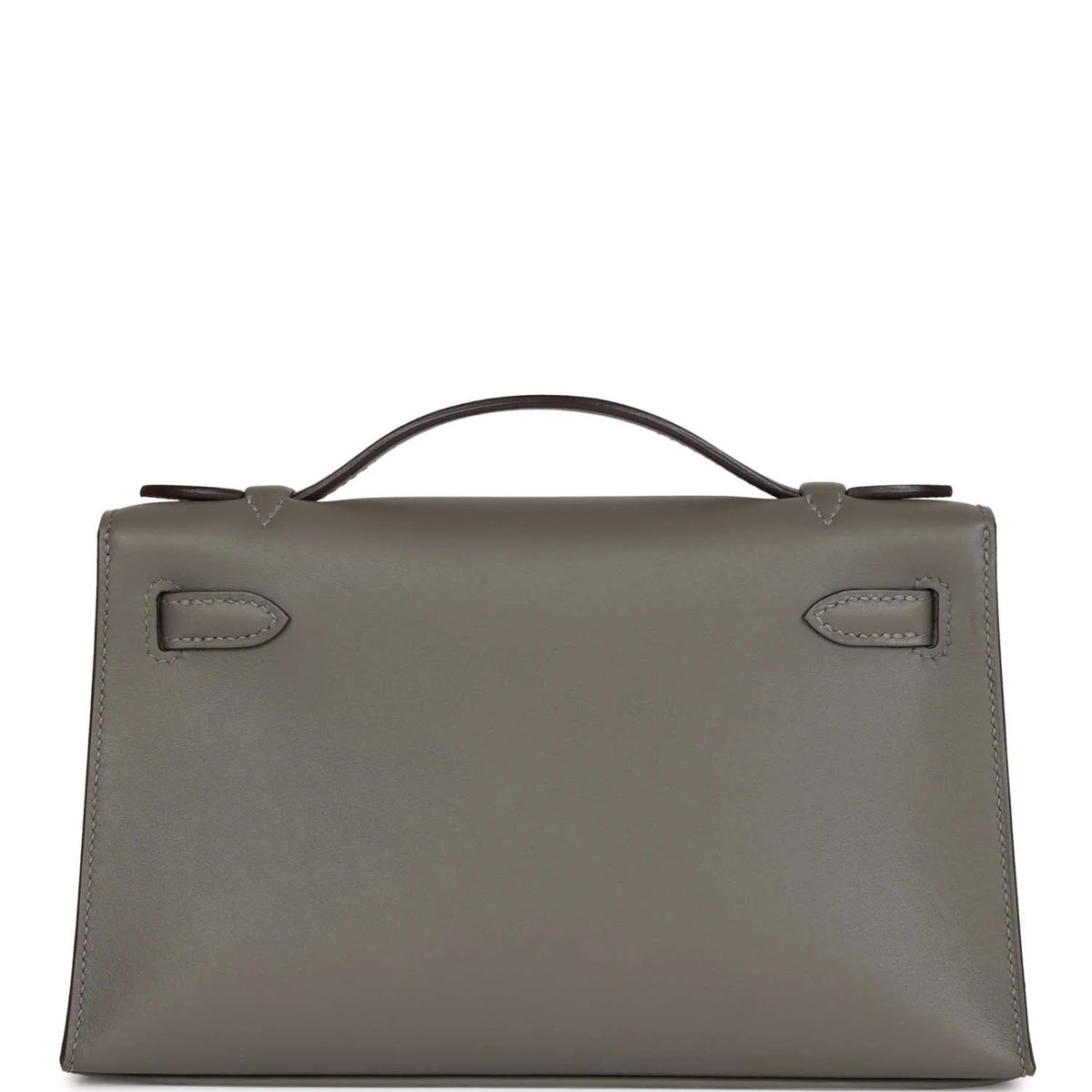 Kelly Pochette Gris Meyer Swift Gold Hardware V56424