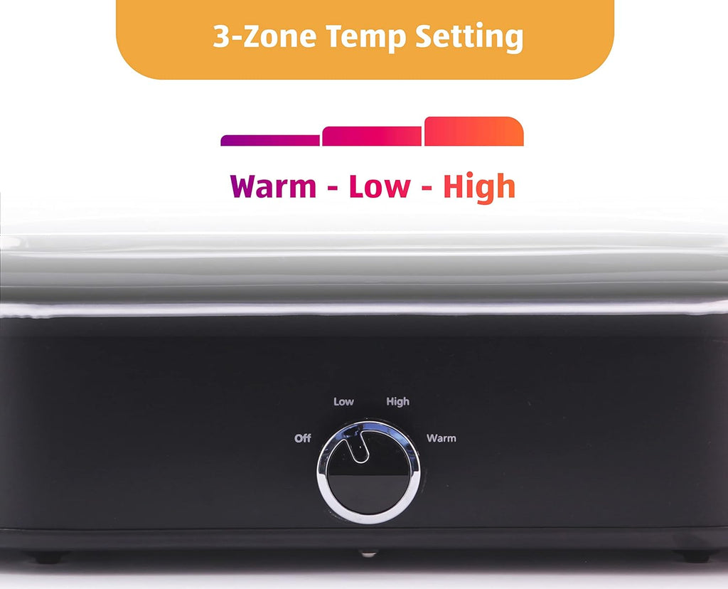 4-Quart Manual Slow Cooker with Keep Warm Setting, 3 Pot Liners Pack of 2 K746