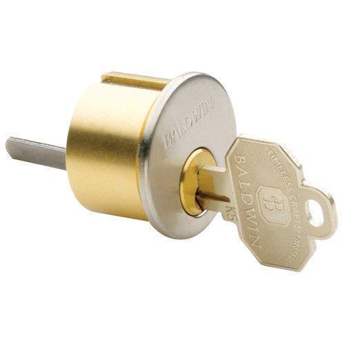 Satin Brass and Brown Mortise Cylinder P85787