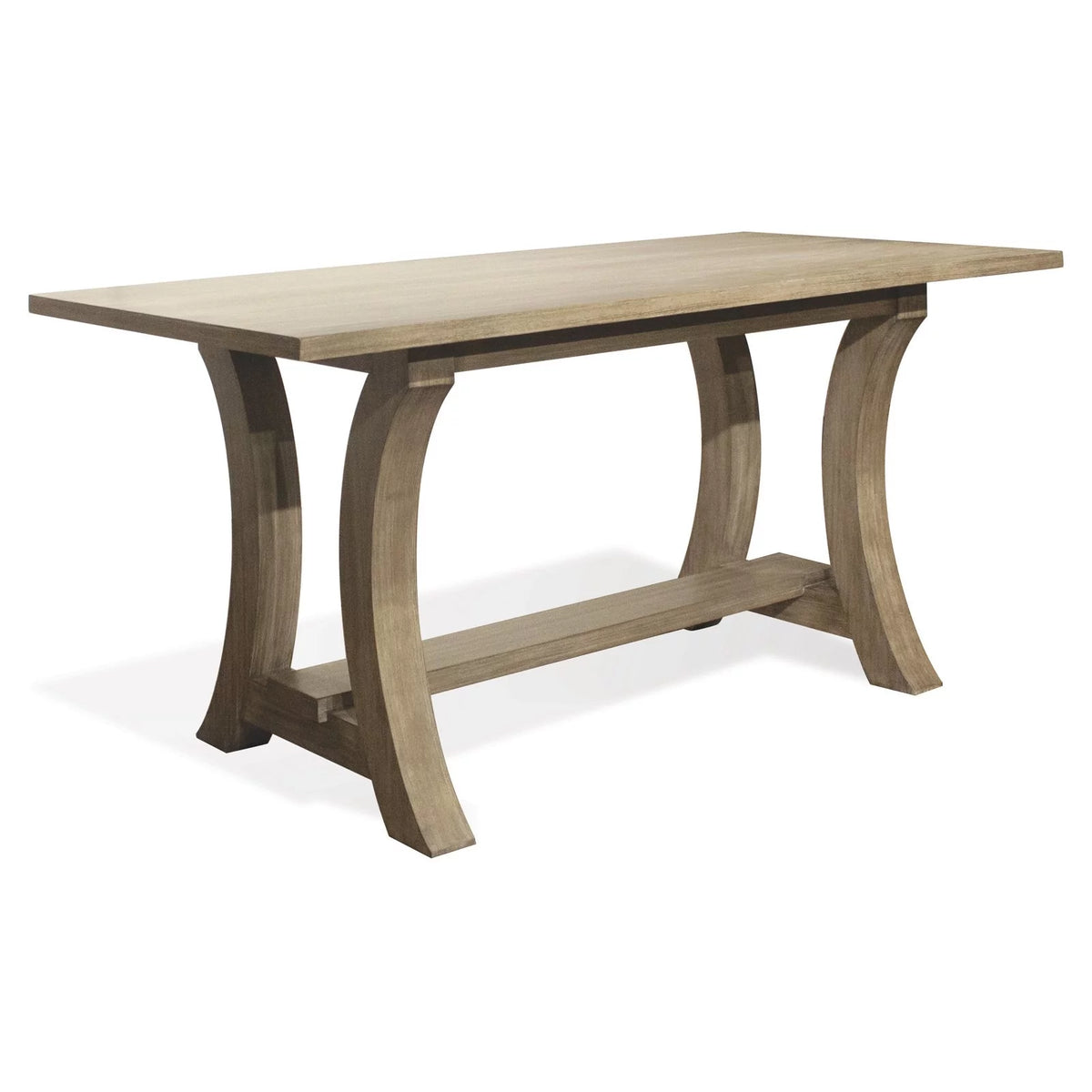 Wood Counter Height Trestle Dining Table I1665