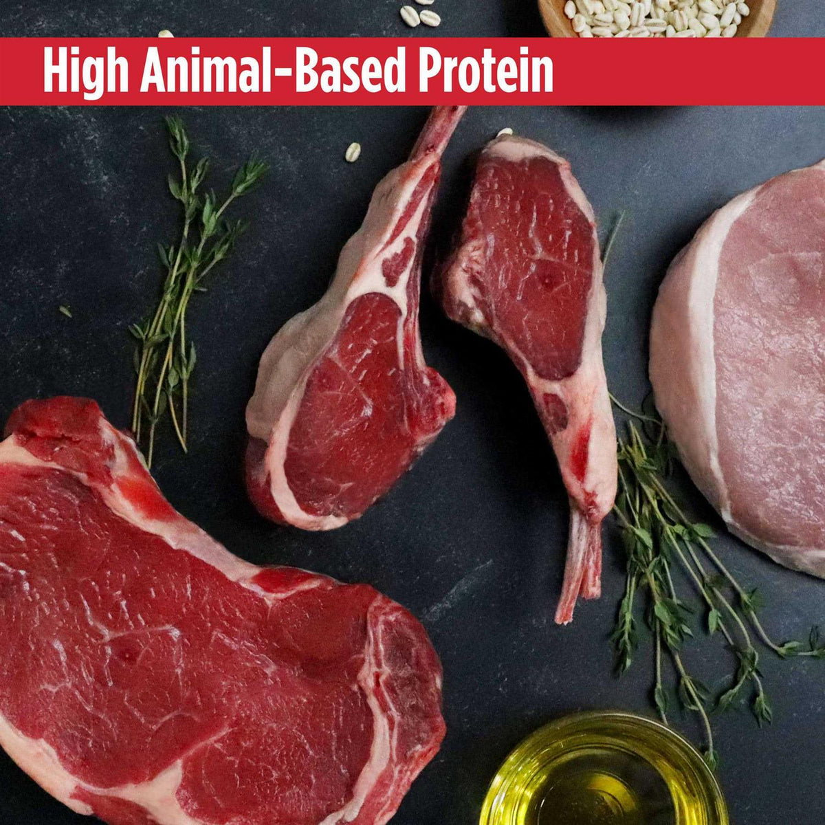 High-Protein Beef Adult Dry Dog Food W1245