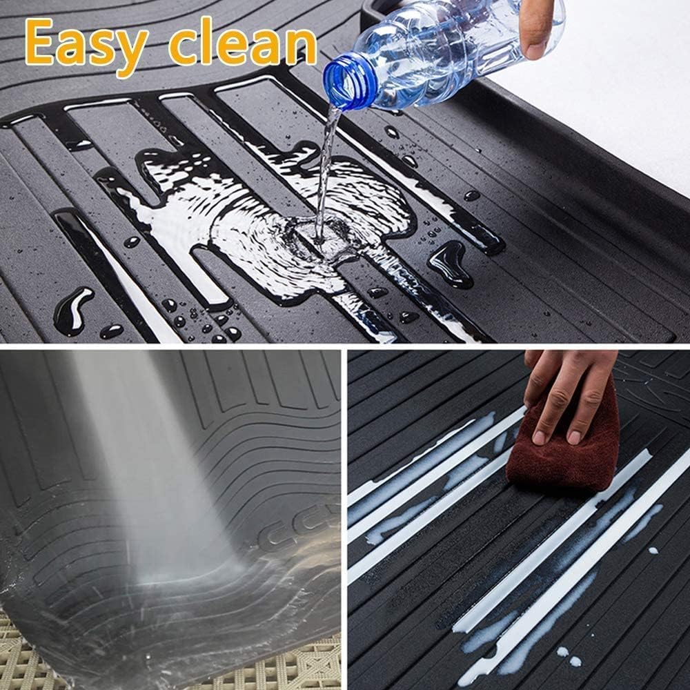 Heavy-Duty Waterproof Rear Cargo Tray Trunk Floor Mats M4308