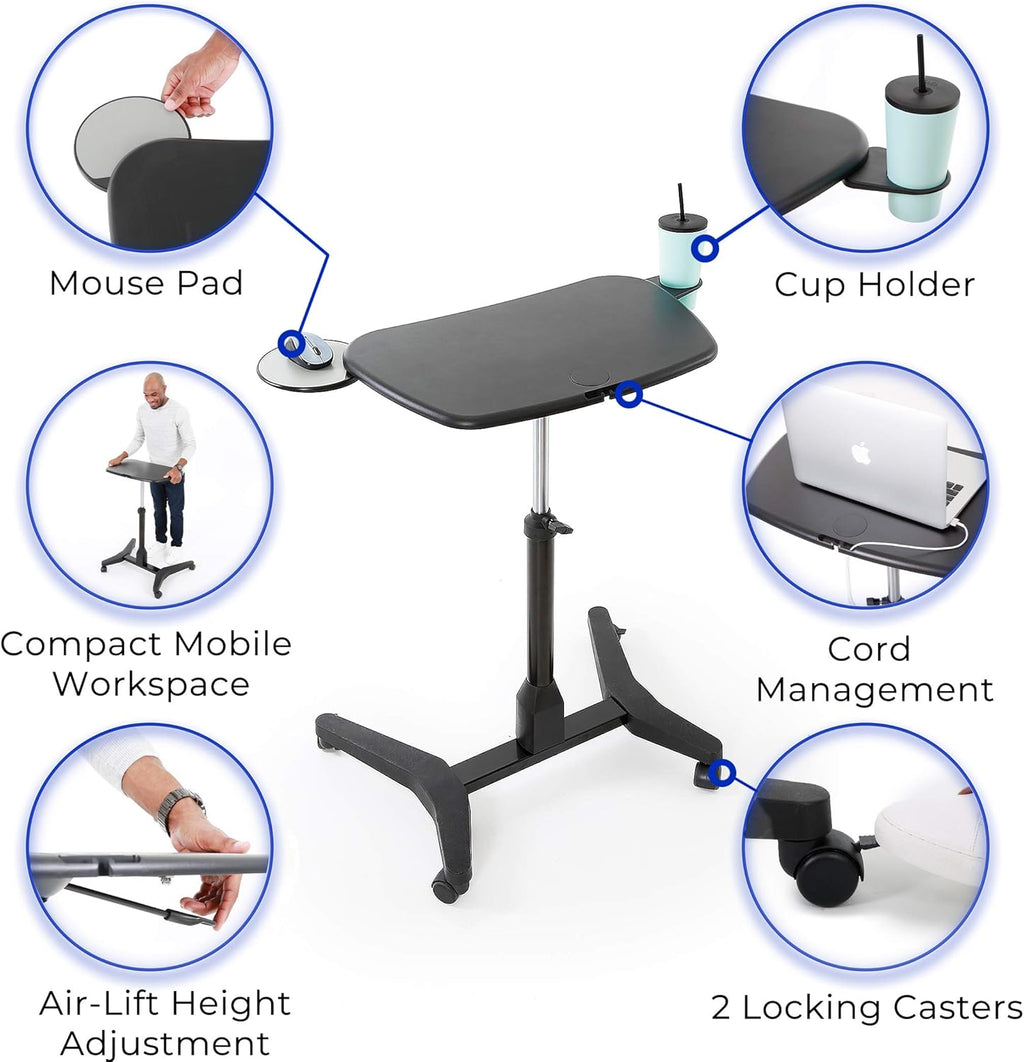 Portable Laptop Stand with Pull Out Mouse Pad & Cup Holder X54517