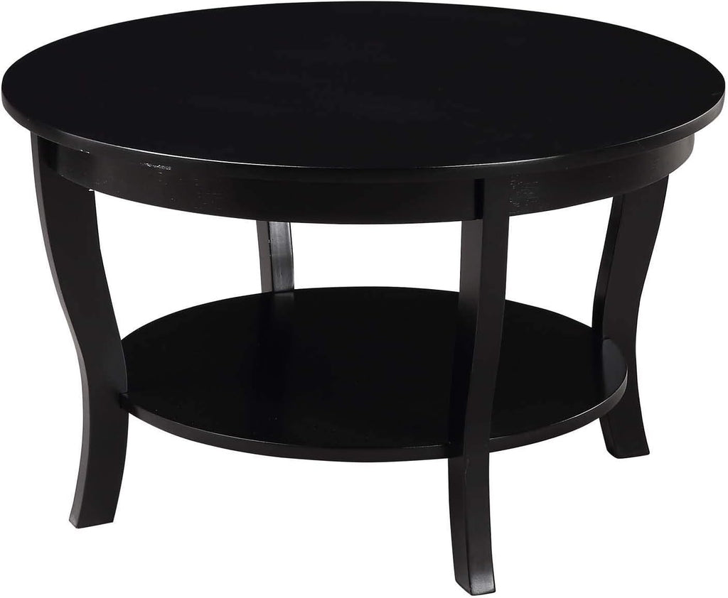Round Coffee Table, Driftwood/White M23177