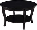 Round Coffee Table, Driftwood/White M23177