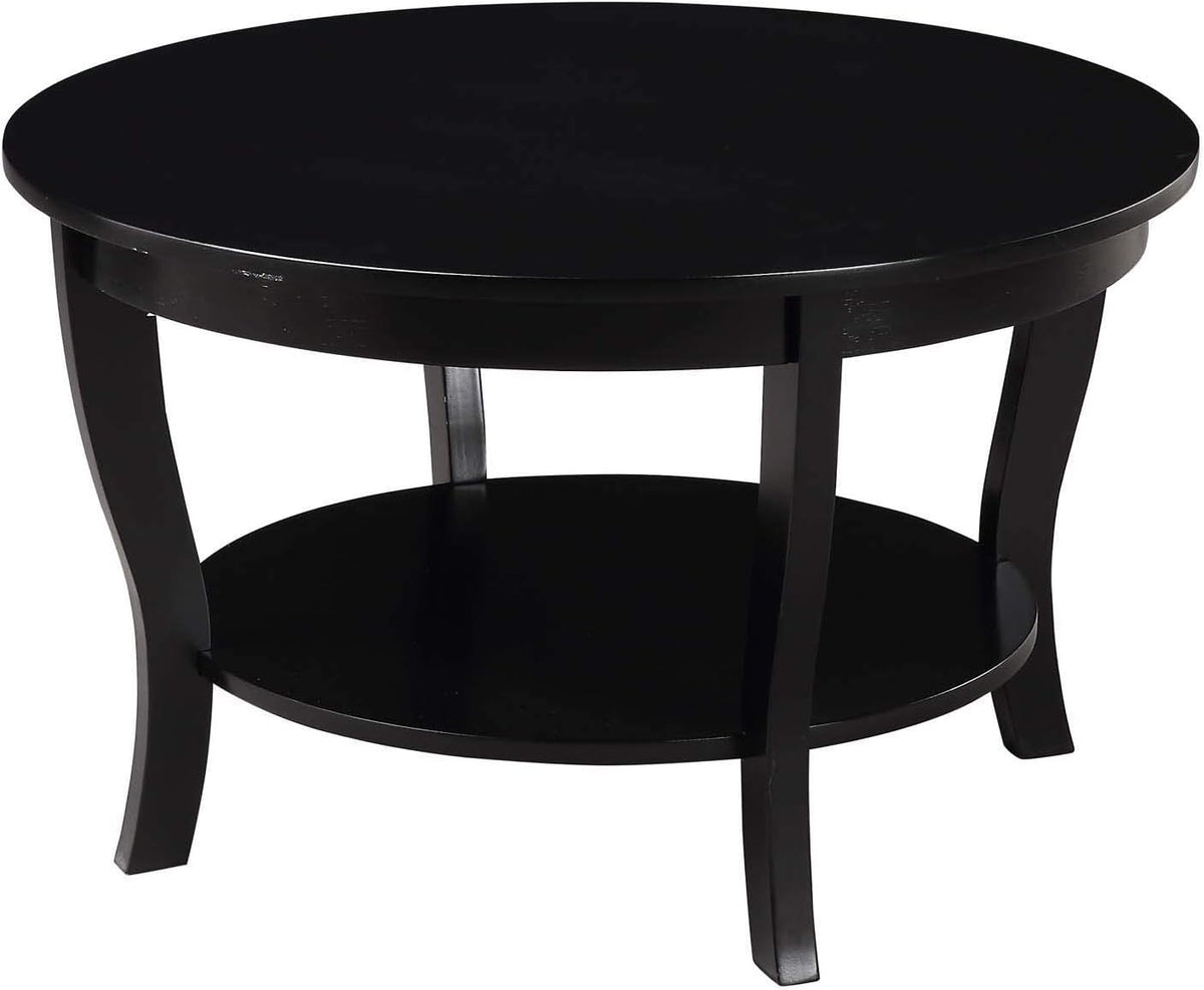 Round Coffee Table, Driftwood/White M23177