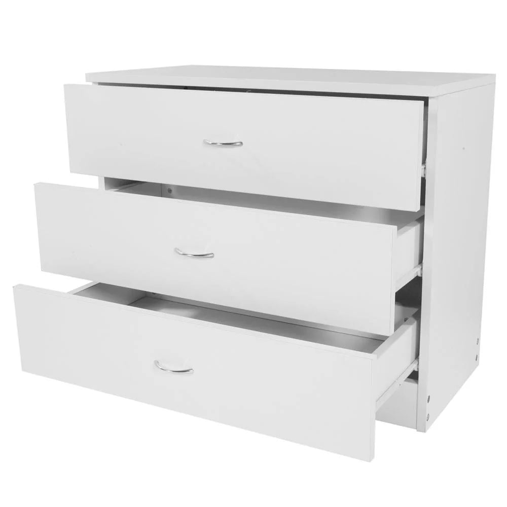 White 3 Drawer Dresser D5684
