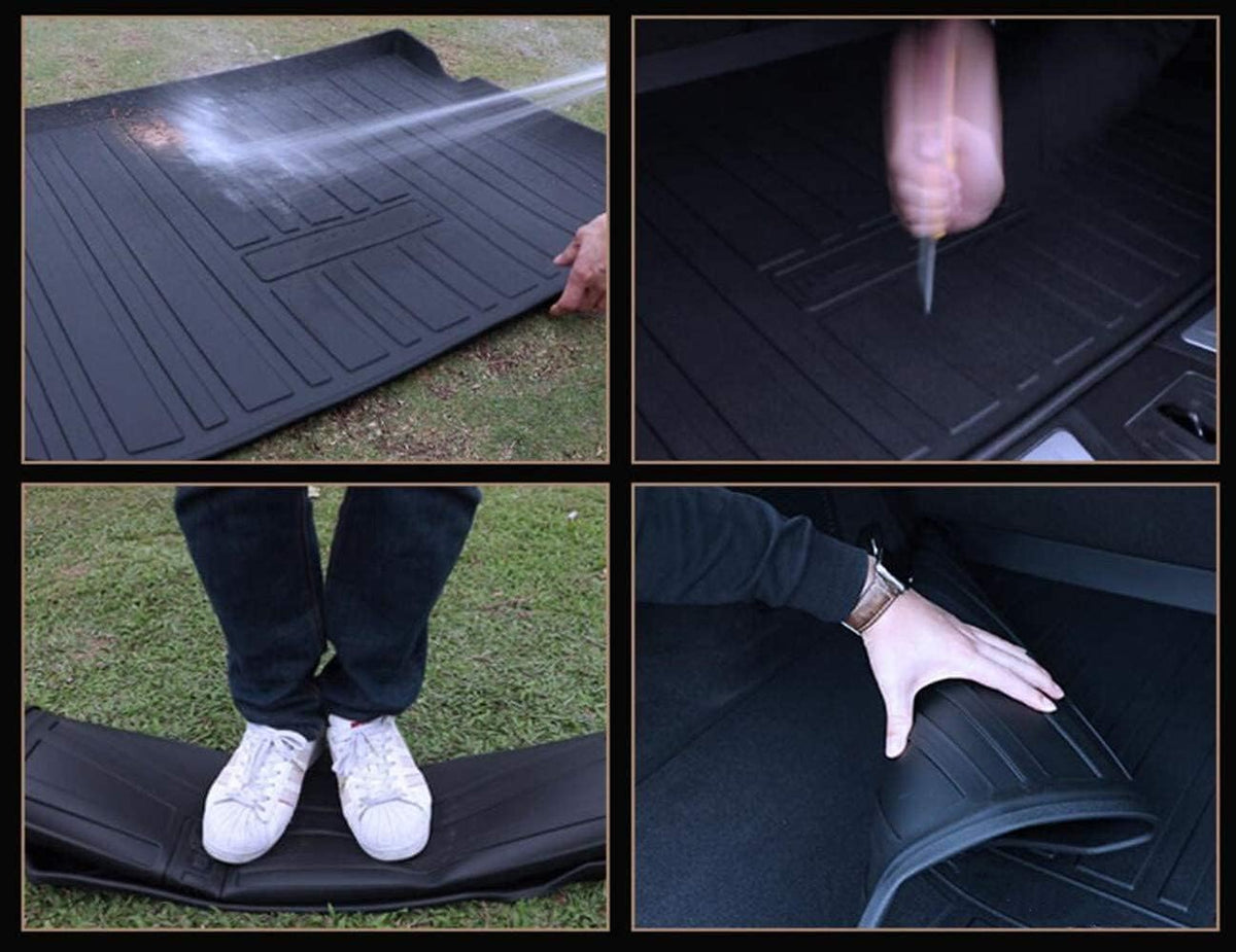 Heavy-Duty Waterproof Rear Cargo Tray Trunk Floor Mats M4308