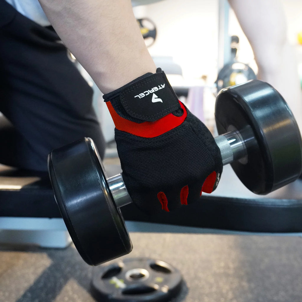 Workout Gloves with Hooks Black L Y562722