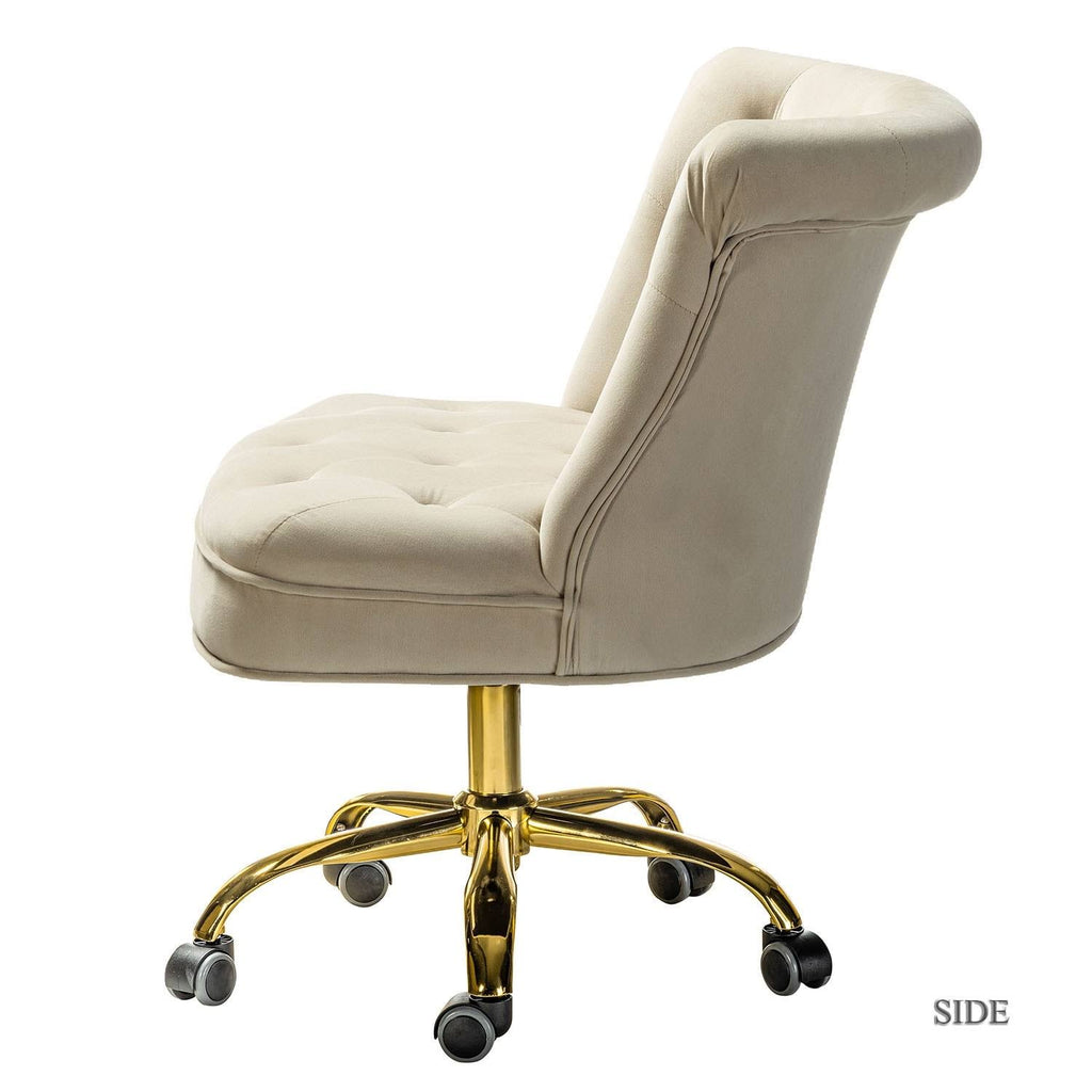 Tan Tufted Back Task Chair X1349