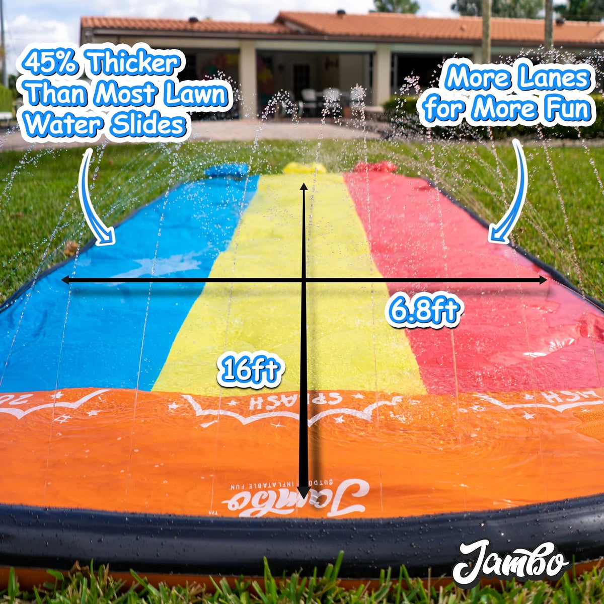 Heavy Duty Water Slide with 3 Bodyboards W3214