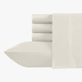 Ivory Split King 100% Cotton Sateen Sheets Set T213351