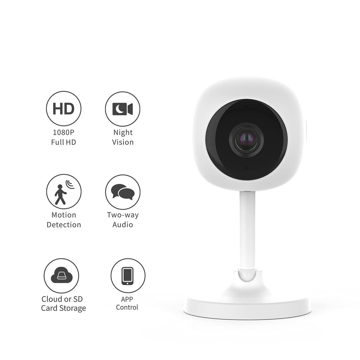 Wireless Home Security System 4 Pieces Kit with Indoor Camera and Motion Detector L35768