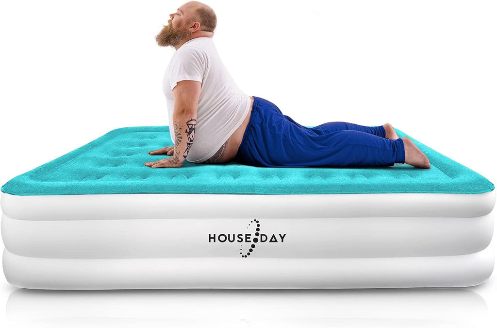 Queen Air Mattress with Built-in Pump, 80x60x18, Pack of 2 M5493